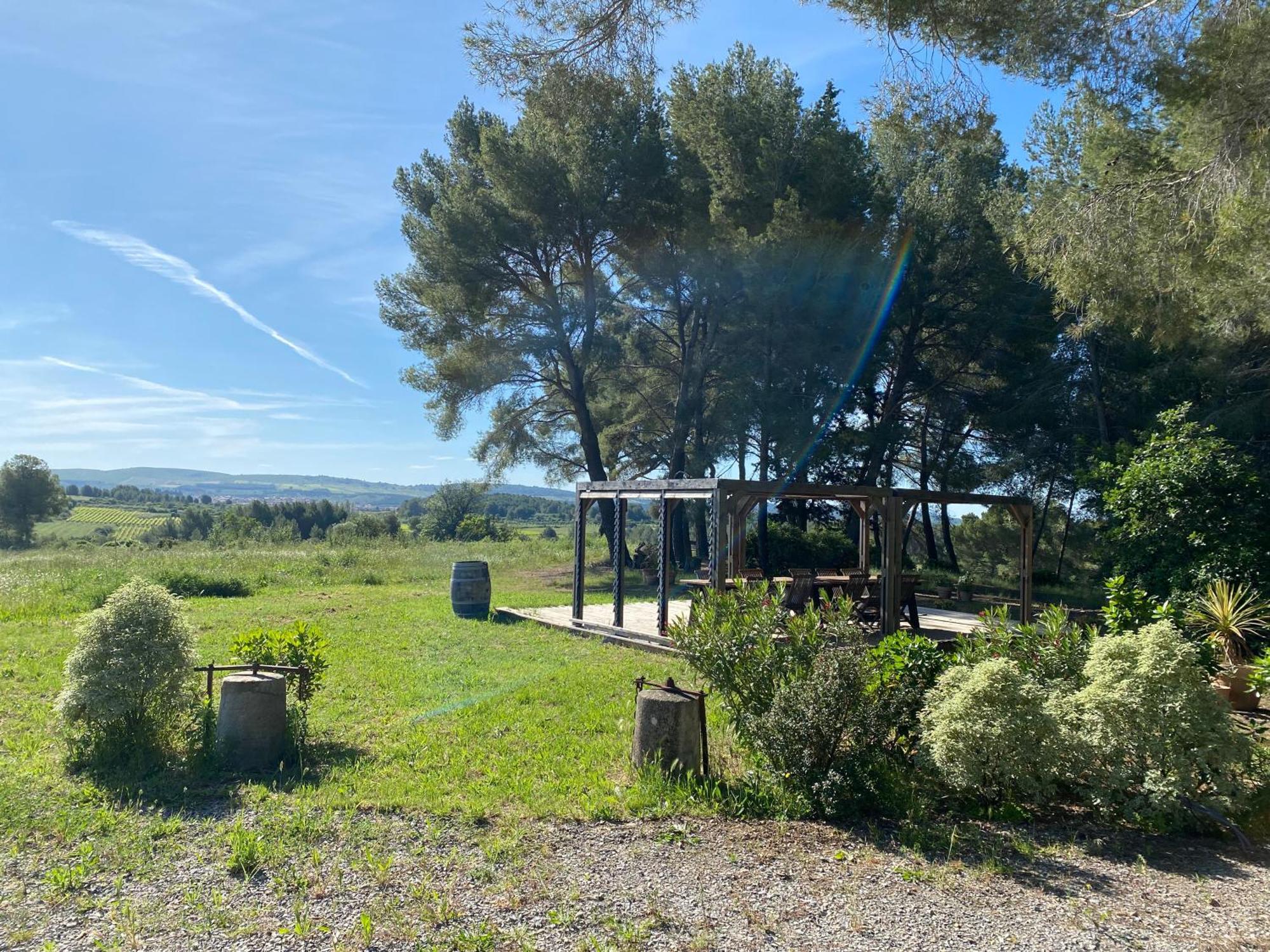 Domaine De Fondouce Bed & Breakfast Villeveyrac Bagian luar foto